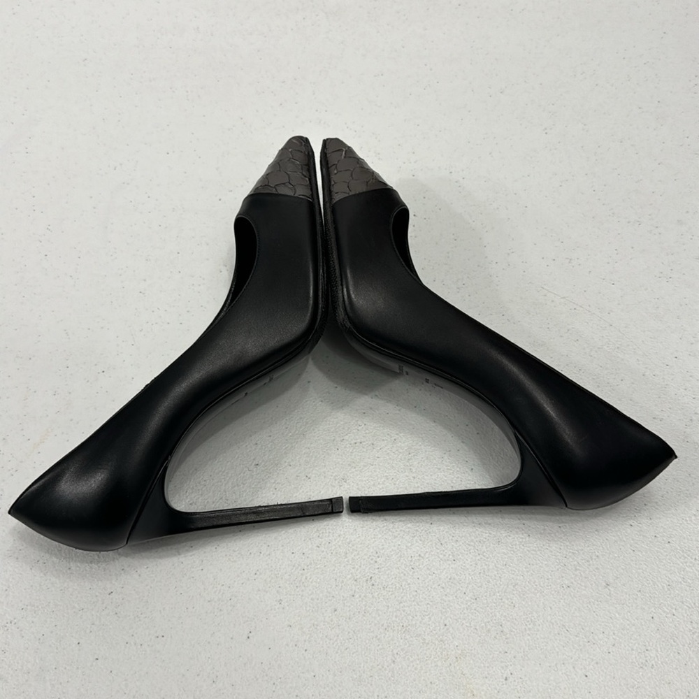 Saint Laurent Paris Janis Python Cap Pointy Pump … - image 6